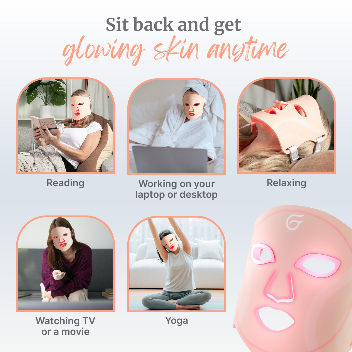 GlowUp™ LED Light Therapy Face Mask
